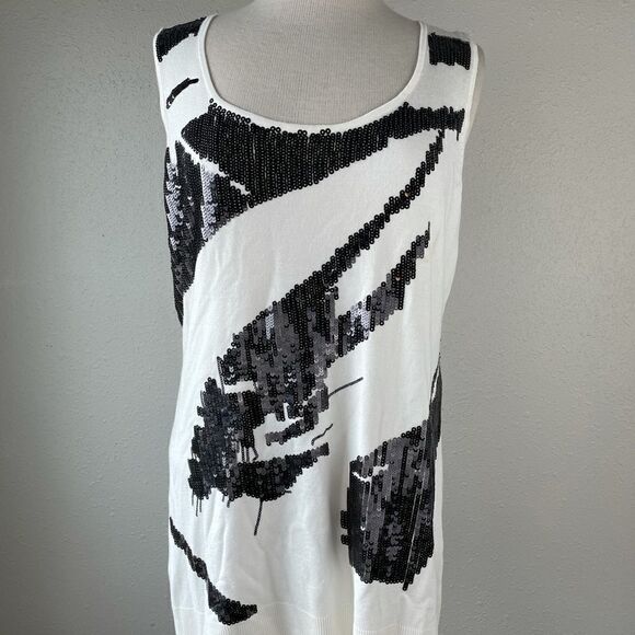 NWT Adrienne Vittadini Sweater Tank Top Size XL - Picture 1 of 11